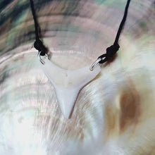 Load image into Gallery viewer, SEND US YOUR TOOTH - Shark Tooth Necklace - Wax Cord FJD$ - Adorn Pacific - All Products