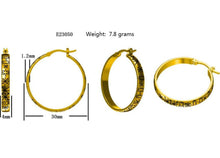 Load image into Gallery viewer, READY TO SHIP Tapa Hoop Earrings with Saltwater Pearls in 18k Gold Vermeil - FJD$ - Adorn Pacific - All Products