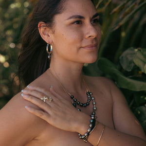 READY TO SHIP Frangipani Bua Set - 925 Sterling Silver or 18k Gold Vermeil FJD$