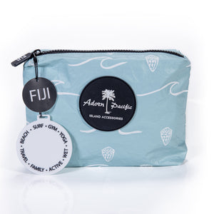 READY TO SHIP "Fiji Ocean" Small Water-Resistant Pouch - FJD$