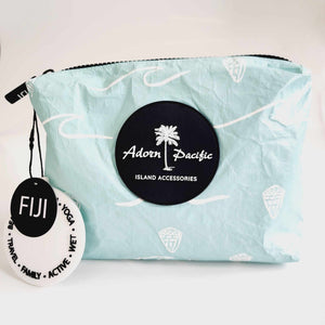 READY TO SHIP "Fiji Ocean" Small Water-Resistant Pouch - FJD$