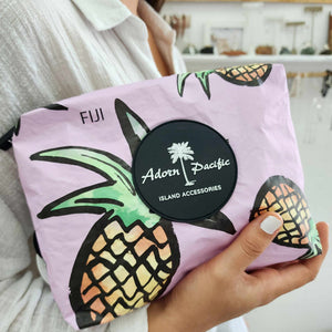 READY TO SHIP "Fiji Pineapple" Small Water-Resistant Pouch - FJD$