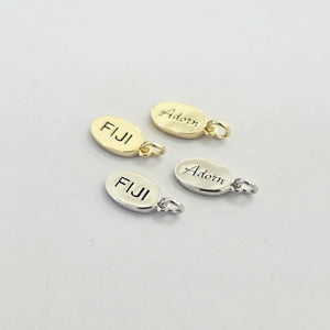 READY TO SHIP Mini Fiji / Adorn Charm -  925 Sterling Silver or 14k Gold Fill FJD$