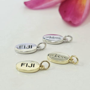 READY TO SHIP Mini Fiji / Adorn Charm -  925 Sterling Silver or 14k Gold Fill FJD$