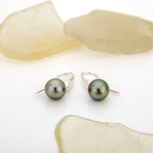 READY TO SHIP Civa Fiji Saltwater Graded Pearl Earrings #BO4000 - 925 Sterling Silver FJD$