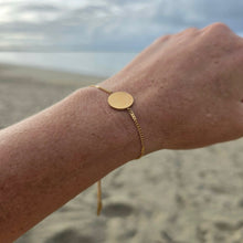 Load image into Gallery viewer, Engravable Disc Bracelet - Silver or Gold Waterproof Stainless Steel FJD$

