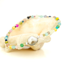 Load image into Gallery viewer, READY TO SHIP Fiji Keshi Pearl &amp; Glass Bead Stretch Bracelet - FJD$
