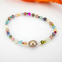 Load image into Gallery viewer, READY TO SHIP Fiji Keshi Pearl &amp; Glass Bead Stretch Bracelet - FJD$
