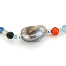 Load image into Gallery viewer, READY TO SHIP Fiji Keshi Pearl &amp; Glass Bead Stretch Bracelet - FJD$
