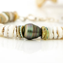Load image into Gallery viewer, READY TO SHIP Fiji Saltwater Pearl &amp; Shell Money Bracelet - 925 Sterling Silver FJD$
