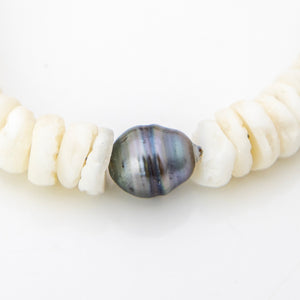 READY TO SHIP Fiji Saltwater Pearl & Shell Money Bracelet - 925 Sterling Silver FJD$
