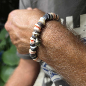 READY TO SHIP Fiji Saltwater Pearl & Shell Money Stretch Bracelet FJD$