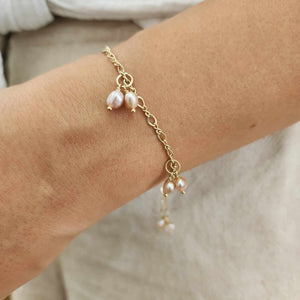READY TO SHIP Freshwater Pearl Bracelet in 14k Gold Fill - FJD$