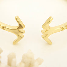 Load image into Gallery viewer, READY TO SHIP Frigate Bird Cuff Bracelet - 14k Gold over Brass FJD$
