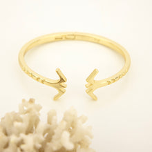 Load image into Gallery viewer, READY TO SHIP Frigate Bird Cuff Bracelet - 14k Gold over Brass FJD$
