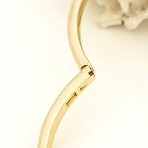 READY TO SHIP Frigate Bird Cuff Bracelet - 14k Gold over Brass FJD$