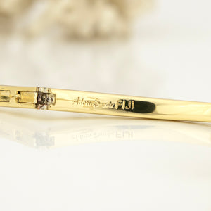 READY TO SHIP Frigate Bird Cuff Bracelet - 14k Gold over Brass FJD$