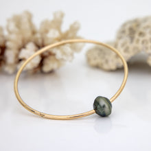 Load image into Gallery viewer, READY TO SHIP Civa Fiji Saltwater Pearl Bangle - 14k Gold Fill FJD$
