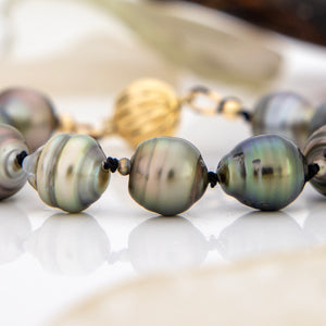 CONTACT US TO RECREATE THIS SOLD OUT STYLE Saltwater Pearl Bracelet in 14k Solid Gold - FJD$