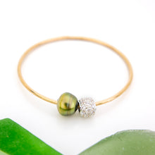 Load image into Gallery viewer, READY TO SHIP Civa Fiji Saltwater Pearl Bangle - 14k Gold Fill FJD$
