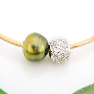 READY TO SHIP Civa Fiji Saltwater Pearl Bangle - 14k Gold Fill FJD$
