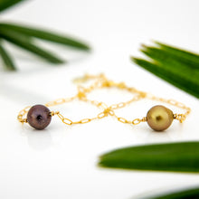 Load image into Gallery viewer, READY TO SHIP Civa Fiji Pearl Duo Bracelet - 14k Gold Fill FJD$
