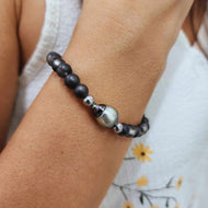 READY TO SHIP Bead Saltwater Pearl Bracelet in 925 Sterling Silver - FJD$