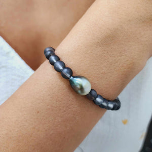 READY TO SHIP Bead Saltwater Pearl Bracelet in 925 Sterling Silver - FJD$