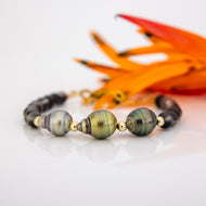 READY TO SHIP Bead Saltwater Pearl Bracelet in 14k Gold Fill - FJD$