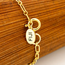 Load image into Gallery viewer, READY TO SHIP Textured Paperclip Bracelet - 14k Gold Fill FJD$
