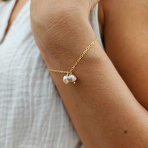 READY TO SHIP Freshwater Pearl Bracelet in 14k Gold Fill - FJD$