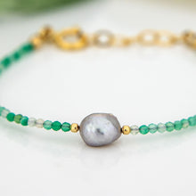 Load image into Gallery viewer, READY TO SHIP Freshwater Pearl &amp; Bead Bracelet - 14k Gold Fill FJD$
