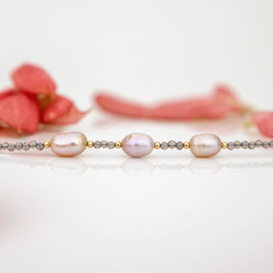 CONTACT US TO RECREATE THIS SOLD OUT STYLE Freshwater Pearl & Bead Bracelet - 14k Gold Fill FJD$