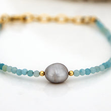 Load image into Gallery viewer, READY TO SHIP Freshwater Pearl &amp; Bead Bracelet - 14k Gold Fill FJD$
