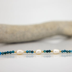 READY TO SHIP Freshwater Pearl & Bead Bracelet - 14k Gold Fill FJD$