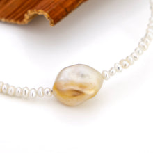 Load image into Gallery viewer, READY TO SHIP Freshwater Pearl Bracelet with Civa Fiji Pearl - 14k Gold Fill FJD$
