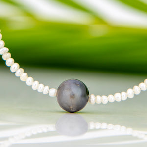 READY TO SHIP Freshwater Pearl Bracelet with Civa Fiji Pearl - 14k Gold Fill FJD$
