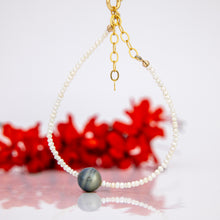 Load image into Gallery viewer, READY TO SHIP Freshwater Pearl Bracelet with Civa Fiji Pearl - 14k Gold Fill FJD$
