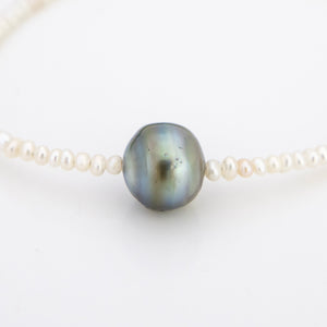 READY TO SHIP Freshwater Pearl Bracelet with Civa Fiji Pearl - 14k Gold Fill FJD$