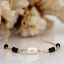 Load image into Gallery viewer, READY TO SHIP Glass Bead &amp; Freshwater Pearl Bracelet - 14k Gold Fill FJD$
