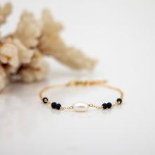Load image into Gallery viewer, READY TO SHIP Glass Bead &amp; Freshwater Pearl Bracelet - 14k Gold Fill FJD$
