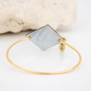 READY TO SHIP Mother of Pearl Shell Bracelet - 14k Gold Fill FJD$