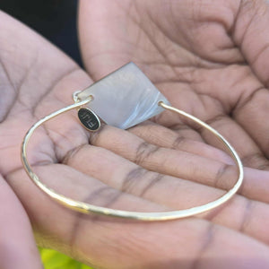 READY TO SHIP Mother of Pearl Shell Bracelet - 14k Gold Fill FJD$