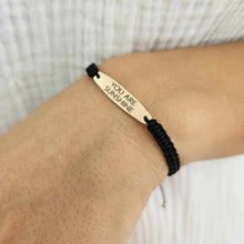 Load image into Gallery viewer, READY TO SHIP &quot;YOU ARE SUNSHINE&quot; Nylon Bracelet - 14k Gold Fill FJD$
