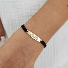 Load image into Gallery viewer, READY TO SHIP &quot;YOU ARE SUNSHINE&quot; Nylon Bracelet - 14k Gold Fill FJD$
