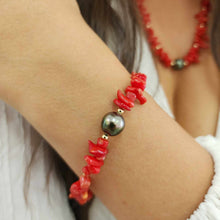 Load image into Gallery viewer, CONTACT US TO RECREATE THIS SOLD OUT STYLE Civa Fiji Pearl Red Coral Set - FJD$
