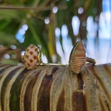 Load image into Gallery viewer, READY TO SHIP Bezel Set Shell Cuff - 14k Gold Fill FJD$
