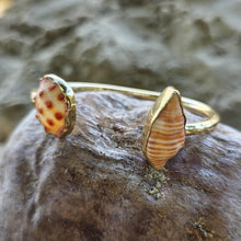 Load image into Gallery viewer, READY TO SHIP Bezel Set Shell Cuff - 14k Gold Fill FJD$
