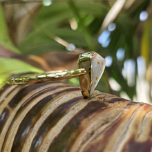 Load image into Gallery viewer, READY TO SHIP Civa Fiji Saltwater Bezel Set Pearl &amp; Shell Cuff - 14k Gold Fill FJD$
