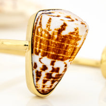 Load image into Gallery viewer, READY TO SHIP Civa Fiji Saltwater Bezel Set Pearl &amp; Shell Cuff - 14k Gold Fill FJD$

